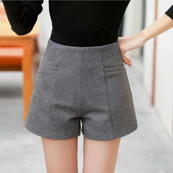 women's shorts high waist woolen female 2021 autumn winter casual wide leg boot cut jeans women, White;black
women's shorts high waist woolen female 2021 autumn winter casual wide leg boot cut jeans women, White;black
