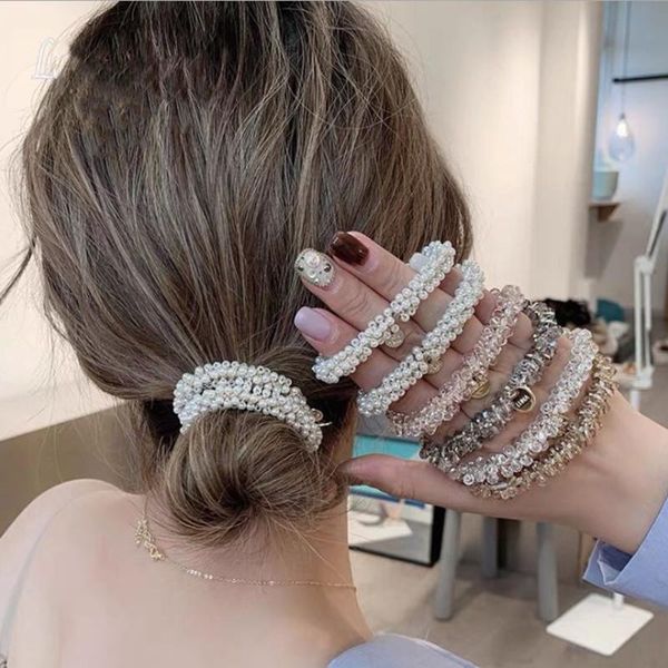 hair accessories women korean imitation pearl rubber band ball head rope small fresh crystal elastic ponytail holders bracelet
hair accessories women korean imitation pearl rubber band ball head rope small fresh crystal elastic ponytail holders bracelet