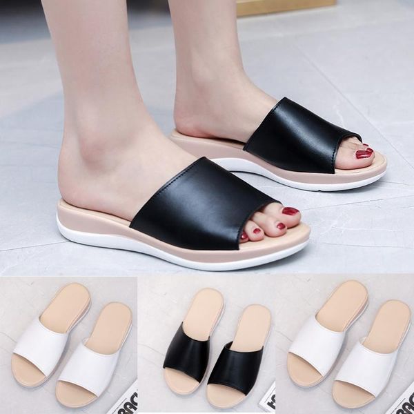 slippers women sandals shallow mouth summer fashion roman round toe beach outdoor shoes 4.4, Black
slippers women sandals shallow mouth summer fashion roman round toe beach outdoor shoes 4.4, Black