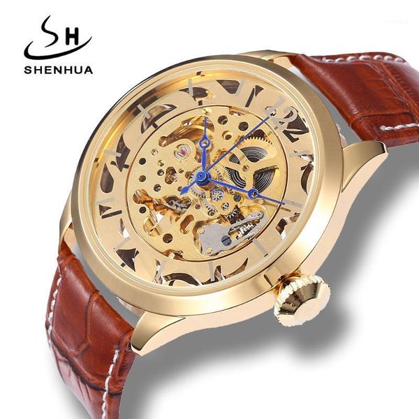 wristwatches big 48mm face gold watches skeleton mechanical automatic watch clock for men transparent leather strap men's, Slivery;brown
wristwatches big 48mm face gold watches skeleton mechanical automatic watch clock for men transparent leather strap men's, Slivery;brown