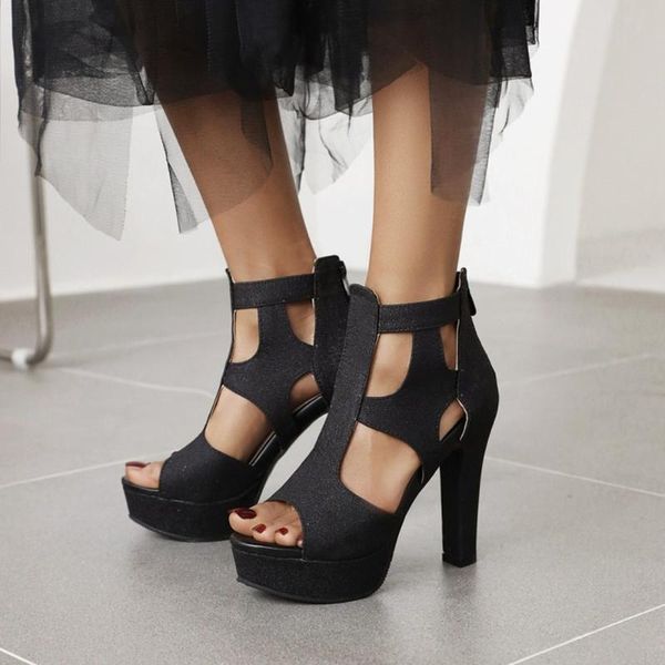 us4-14 womens platform open toe cut out block high heel sandals ankle t-strap shoes plus size 3colors 2021 dress, Black
us4-14 womens platform open toe cut out block high heel sandals ankle t-strap shoes plus size 3colors 2021 dress, Black