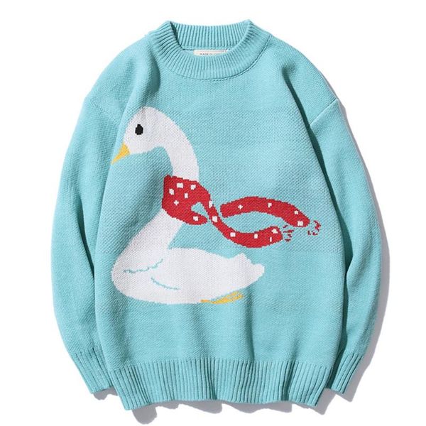 women's sweaters women mens o-neck swan knitted sweater 2021 autumn loose pullovers men's fashion streetwear men clothing outwear, White;black
women's sweaters women mens o-neck swan knitted sweater 2021 autumn loose pullovers men's fashion streetwear men clothing outwear, White;black
