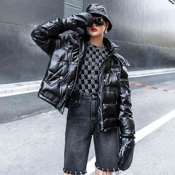 women's down & parkas tuogu chao brand women's winter european design sense gloves 90 white goose down hooded jacket short jacket, Black
women's down & parkas tuogu chao brand women's winter european design sense gloves 90 white goose down hooded jacket short jacket, Black