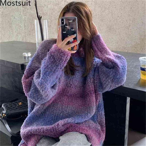korean fashion gradient color oversized pullover sweater women winter long sleeve o-neck ladies jumpers 210513, Black
korean fashion gradient color oversized pullover sweater women winter long sleeve o-neck ladies jumpers 210513, Black