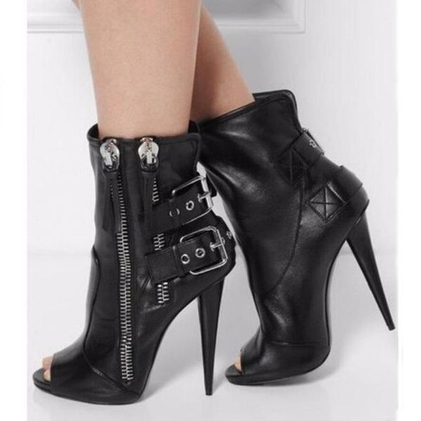 boots leather black ankle peep toe zipper heels fall short buckle decor cool motorcycle shoes women 2021 stiletto heel
boots leather black ankle peep toe zipper heels fall short buckle decor cool motorcycle shoes women 2021 stiletto heel