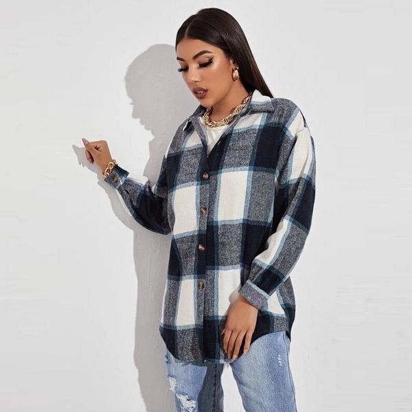 women's jackets vintage stylish pockets oversized plaid jacket coat women fashion lapel collar long sleeve loose outerwear chic, Black;brown
women's jackets vintage stylish pockets oversized plaid jacket coat women fashion lapel collar long sleeve loose outerwear chic, Black;brown