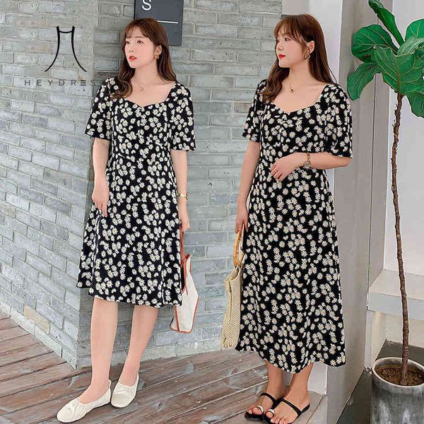 dress lantern sleeve summer plus size 4xl daisy printed a-line womens elegant casual korean style fashion ulzzang chic new 210426, Black;gray
dress lantern sleeve summer plus size 4xl daisy printed a-line womens elegant casual korean style fashion ulzzang chic new 210426, Black;gray