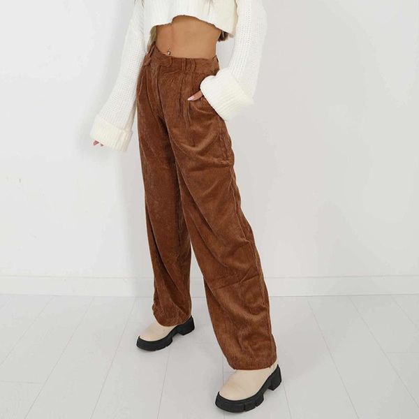 women's pants & capris autumn warm brown loose trouser casual pleated high waist wide leg women zipper stylish korean long office lady, Black;white
women's pants & capris autumn warm brown loose trouser casual pleated high waist wide leg women zipper stylish korean long office lady, Black;white