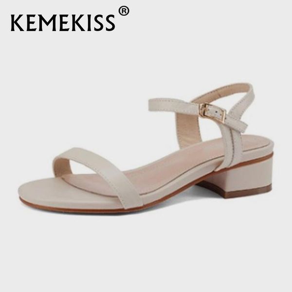 sandals kemekiss 2021 women fashion real leather summer shoes for daily round toe buckle ladies footwear size 34-40, Black
sandals kemekiss 2021 women fashion real leather summer shoes for daily round toe buckle ladies footwear size 34-40, Black