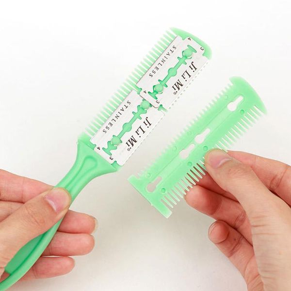hair brushes 2pcs cut styling barber scissor razor magic blade comb hairdressing tool kit double-sided knife scissors, Silver
hair brushes 2pcs cut styling barber scissor razor magic blade comb hairdressing tool kit double-sided knife scissors, Silver