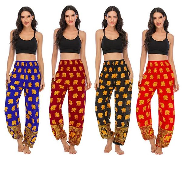women's pants & capris ladies golden elephant printed high waist thailand elastici jogger woman trouser summer thin harem, Black;white
women's pants & capris ladies golden elephant printed high waist thailand elastici jogger woman trouser summer thin harem, Black;white