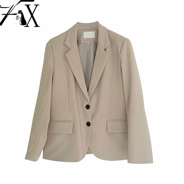 women fashion solid color casual office wear suit blazer single breasted coats long sleeve notched collar blazers femme 2021 women's su, White;black
women fashion solid color casual office wear suit blazer single breasted coats long sleeve notched collar blazers femme 2021 women's su, White;black