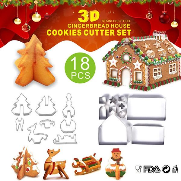 baking moulds 18pcs christmas cookie cutter set xmas stainless steel 3d mold holiday irregularity biscuit mould kitchen tools
baking moulds 18pcs christmas cookie cutter set xmas stainless steel 3d mold holiday irregularity biscuit mould kitchen tools