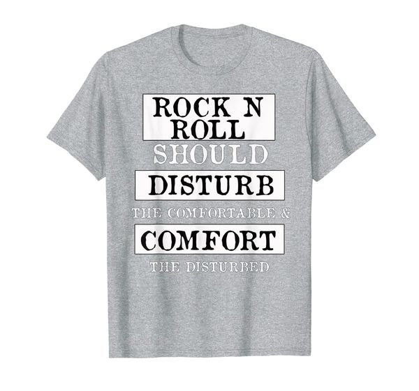 rock n roll shall disturb comfortable comfort the disturbed t-shirt, White;black
rock n roll shall disturb comfortable comfort the disturbed t-shirt, White;black