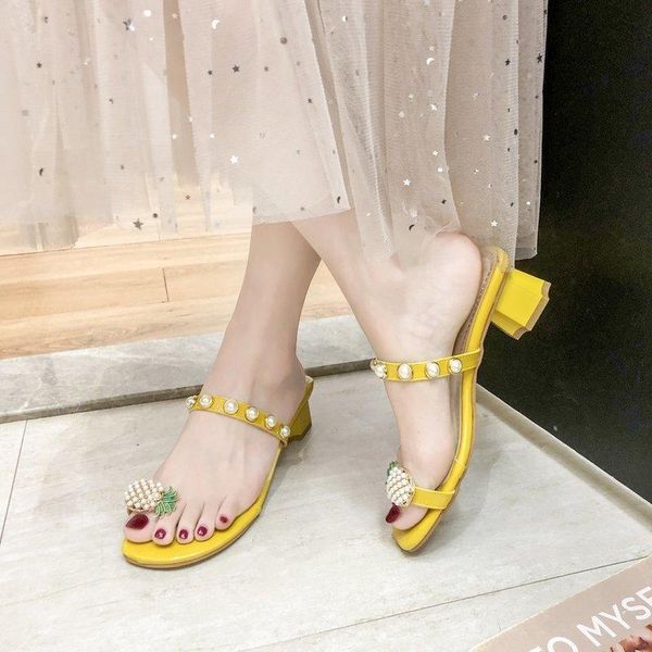 square heel slippers women summer shoes slides med pantofle string bead fashion heeled mules block 2021 soft luxury high pumps p, Black
square heel slippers women summer shoes slides med pantofle string bead fashion heeled mules block 2021 soft luxury high pumps p, Black