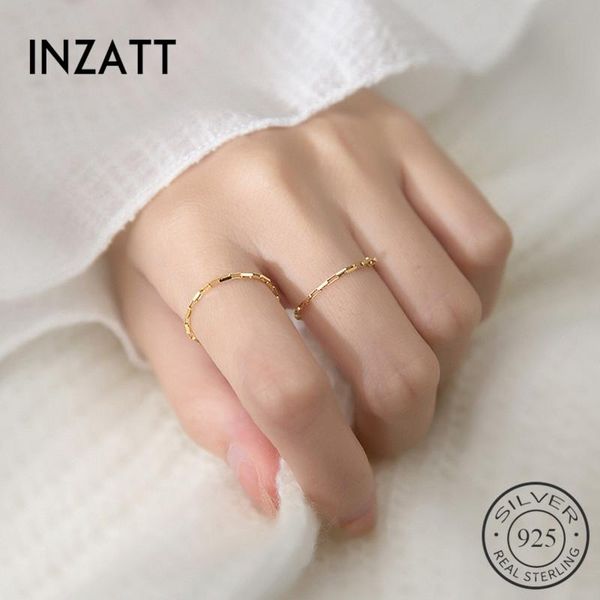 cluster rings inzareal 925 sterling silver chain ring for fashion women party fine jewelry minimalist hiphop accessories gift, Golden;silver
cluster rings inzareal 925 sterling silver chain ring for fashion women party fine jewelry minimalist hiphop accessories gift, Golden;silver