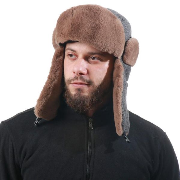 berets winter lei feng hat imitation fur outdoor ear protection thick warm and windproof men's cotton, Blue;gray
berets winter lei feng hat imitation fur outdoor ear protection thick warm and windproof men's cotton, Blue;gray