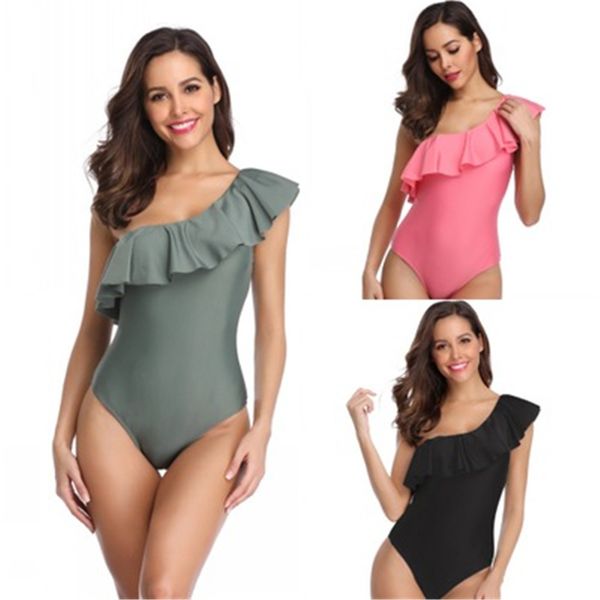 2021 solid swimwear women ruffles bodysuit bathing suit one piece swimsuit one shoulder bikinis backless swimwear beachwear
2021 solid swimwear women ruffles bodysuit bathing suit one piece swimsuit one shoulder bikinis backless swimwear beachwear