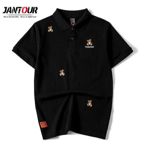 spring summer teedy bear embroidery polo shirt men's urban boys streetwear short sleeve sweatshirt male plus size m-4xl 210707, White;black
spring summer teedy bear embroidery polo shirt men's urban boys streetwear short sleeve sweatshirt male plus size m-4xl 210707, White;black