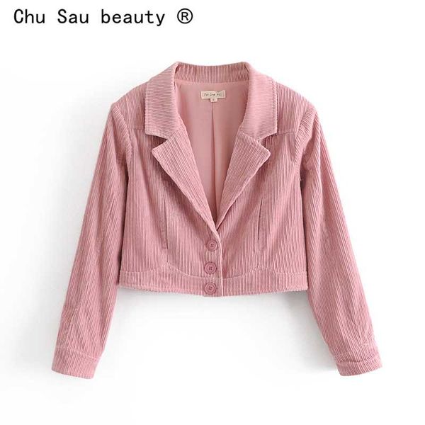 autumn fashion casual pink cute slim women vintage corduroy short long sleeve blazers crop women's suits &, White;black
autumn fashion casual pink cute slim women vintage corduroy short long sleeve blazers crop women's suits &, White;black