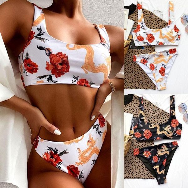 women's swimwear dragon print swimsuit high waist bikinis 2021 bathers swim female woman suit women strapless bandeau bat g1u4, White;black
women's swimwear dragon print swimsuit high waist bikinis 2021 bathers swim female woman suit women strapless bandeau bat g1u4, White;black