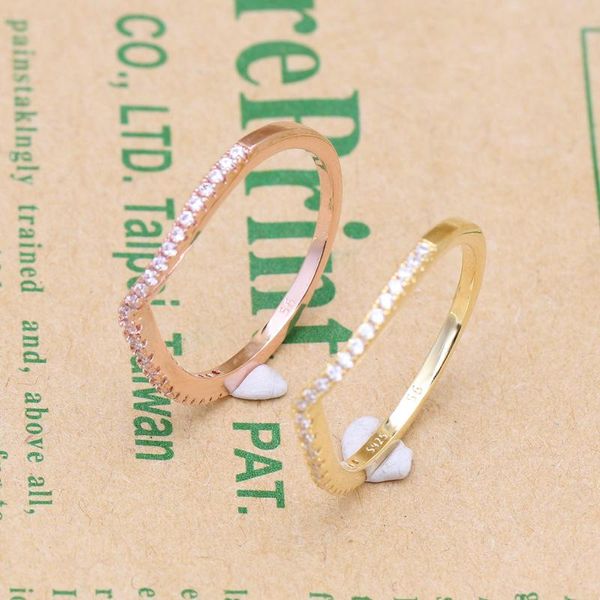 cluster rings authentic 925 sterling silver bright wishing bone ring wish glittering zircon for women fashion original jewelry gift, Golden;silver
cluster rings authentic 925 sterling silver bright wishing bone ring wish glittering zircon for women fashion original jewelry gift, Golden;silver