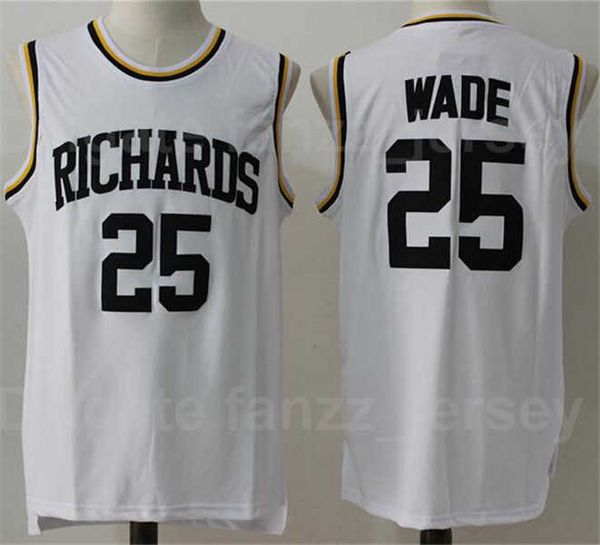men basketball richards high school 25 dwyane wade jersey white team color stitched and sewing sports pure cotton breathable excellent quali, Black
men basketball richards high school 25 dwyane wade jersey white team color stitched and sewing sports pure cotton breathable excellent quali, Black