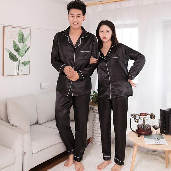 pajamas men's side satine set mode nightwear couple of effects color long mouw pak casual double pyjamas herfst elastic homewear, Black;brown
pajamas men's side satine set mode nightwear couple of effects color long mouw pak casual double pyjamas herfst elastic homewear, Black;brown