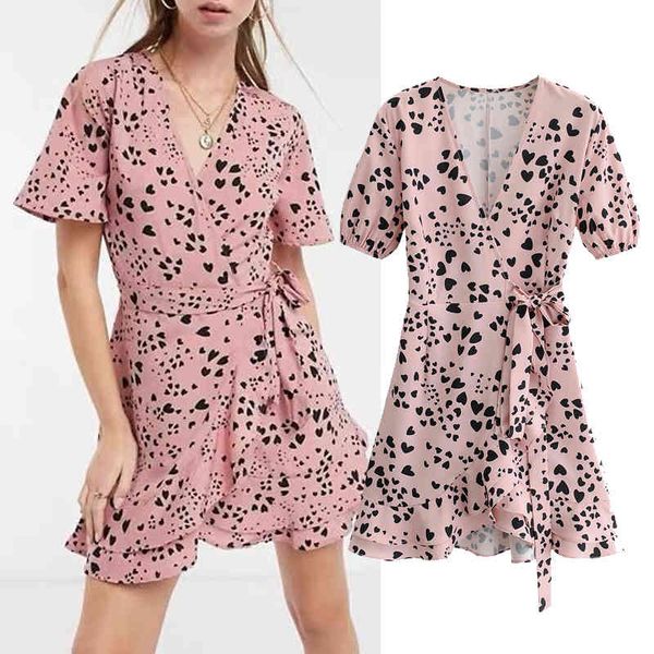 casual dresses 2021 fashion women peach heart print ruffle dress v-neck mini short sleeve lace up wrap slim party dinner es eh59, Black;gray
casual dresses 2021 fashion women peach heart print ruffle dress v-neck mini short sleeve lace up wrap slim party dinner es eh59, Black;gray