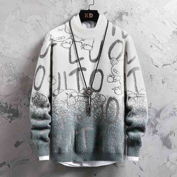 2021 men's gradient bottoming shirt light luxury fashion semi high neck winter warm personalized letter sweater men, Black
2021 men's gradient bottoming shirt light luxury fashion semi high neck winter warm personalized letter sweater men, Black