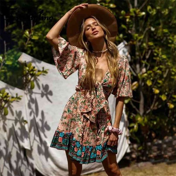 fitshinling v neck bohemian summer dres print floral vintage pareo beach cut out slim robe short dresses 210722, White;black
fitshinling v neck bohemian summer dres print floral vintage pareo beach cut out slim robe short dresses 210722, White;black