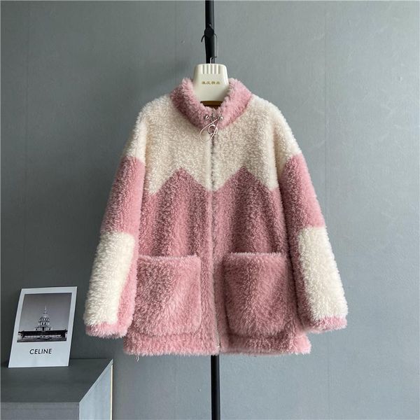 women's fur & faux real coat 100% wool women winter clothes keep warm fashion jacket 2021, Black
women's fur & faux real coat 100% wool women winter clothes keep warm fashion jacket 2021, Black
