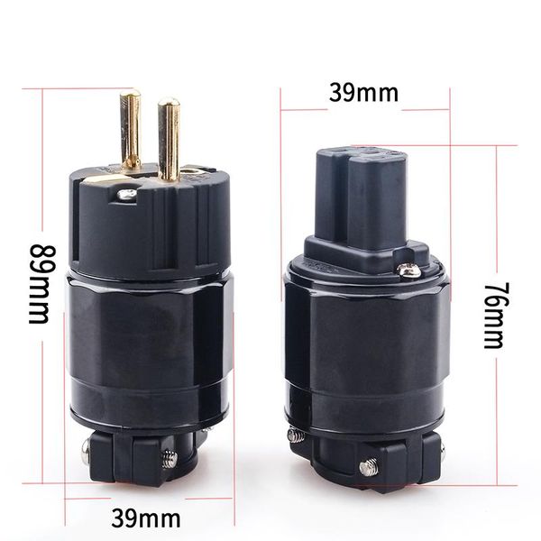 smart power plugs 1set 24k gold-plated red copper eu ac plug connector diy iec adapter
smart power plugs 1set 24k gold-plated red copper eu ac plug connector diy iec adapter