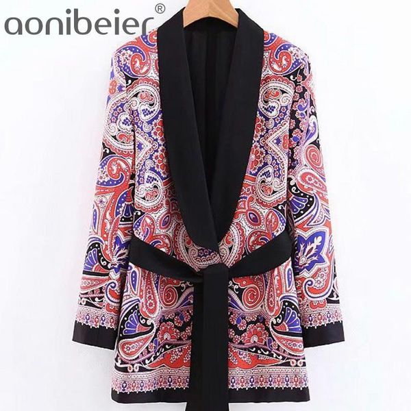 women's suits & blazers aonibeier summer autumn paisley print wrist sleeve shawl collar open front women casual patchwork female belted, White;black
women's suits & blazers aonibeier summer autumn paisley print wrist sleeve shawl collar open front women casual patchwork female belted, White;black