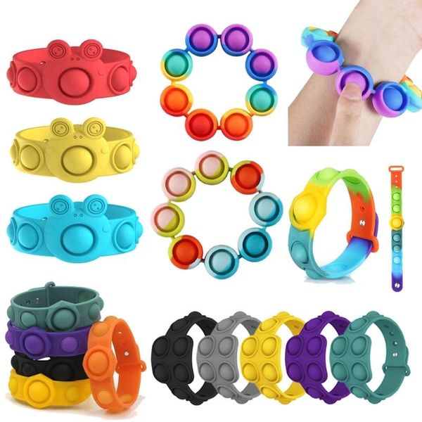 dhl rainbow push bubble bracelet fidget toy party children antistress sensory educational toys tie-dye wearable reliver stress
dhl rainbow push bubble bracelet fidget toy party children antistress sensory educational toys tie-dye wearable reliver stress