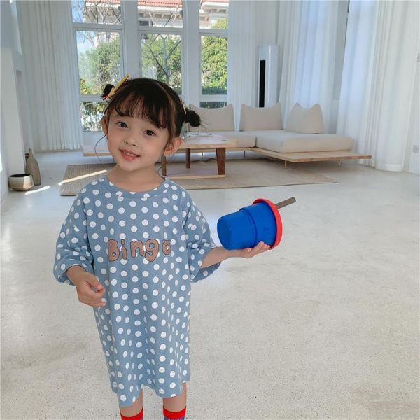 children kids summer short sleeve o neck polka dot letter print casual girls straight t-shirt dress vestidos girl's dresses, Red;yellow
children kids summer short sleeve o neck polka dot letter print casual girls straight t-shirt dress vestidos girl's dresses, Red;yellow