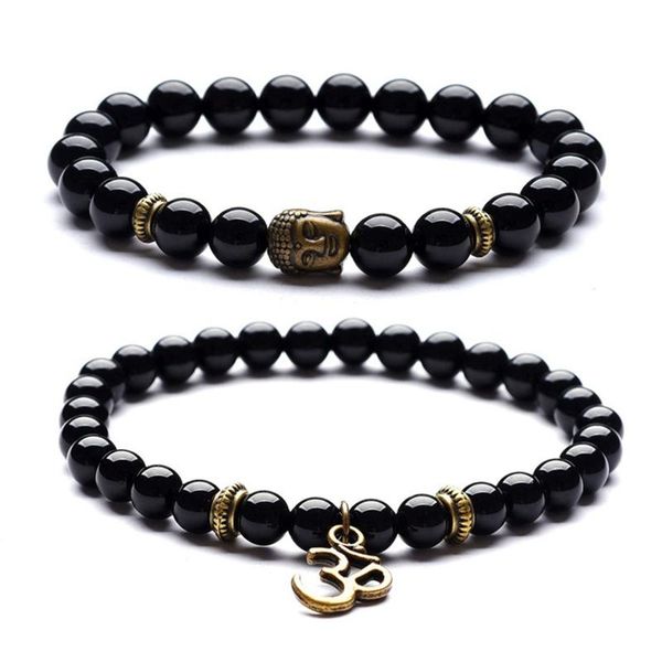 charm bracelets 2pcs/ set buddha head natural stone beads bracelet simpe elastic gift adjustable, Golden;silver
charm bracelets 2pcs/ set buddha head natural stone beads bracelet simpe elastic gift adjustable, Golden;silver