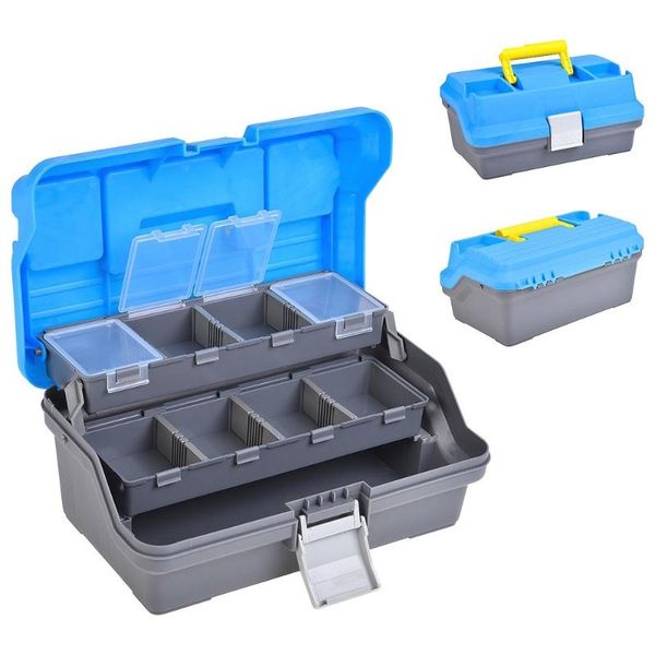 layer fishing tackle box with removable dividers storage case bait accessories 
layer fishing tackle box with removable dividers storage case bait accessories