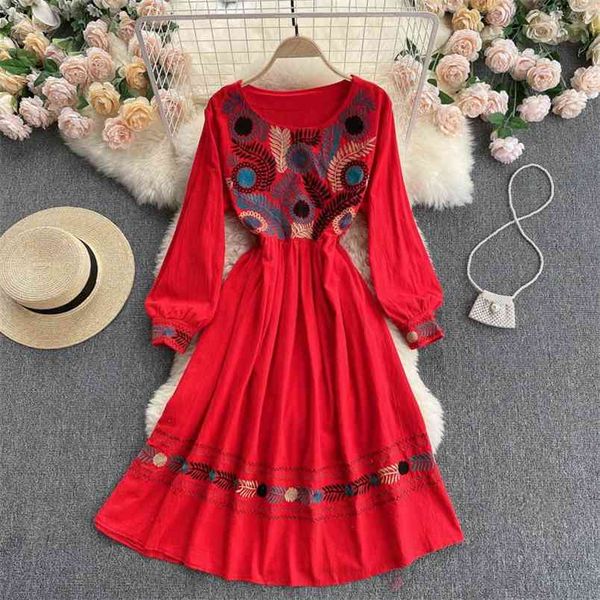 spring product retro vacation vestidos female embroidered round neck puff sleeve waist slimming ethnic midi dress gk641 210506, Black;gray
spring product retro vacation vestidos female embroidered round neck puff sleeve waist slimming ethnic midi dress gk641 210506, Black;gray