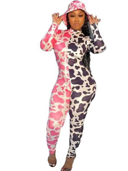 cow pattern print patchwork jumpsuit rompers one-piece 2021 women deep v-neck long sleeve zip up club streetwear women's jumpsuits &, Black;white
cow pattern print patchwork jumpsuit rompers one-piece 2021 women deep v-neck long sleeve zip up club streetwear women's jumpsuits &, Black;white