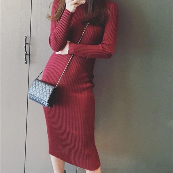 women sweater dresses turtleneck long sleeve midi bodycon partydresses vestido x3 casual, Black;gray
women sweater dresses turtleneck long sleeve midi bodycon partydresses vestido x3 casual, Black;gray
