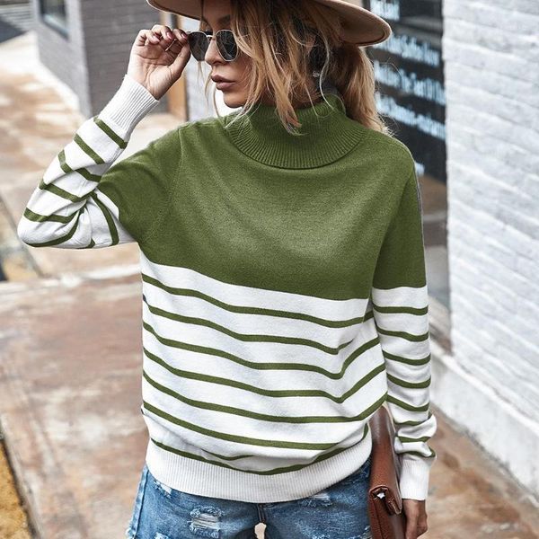 women's sweaters women casual autumn winter turtle neck stripes slim sweater pullover turtleneck, White;black
women's sweaters women casual autumn winter turtle neck stripes slim sweater pullover turtleneck, White;black