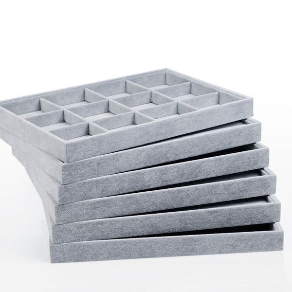 jewelry pouches, bags oirlv silver-gray storage tray velvet cloth ring earrings necklace display bright colorful 12/24 grids, Pink;blue
jewelry pouches, bags oirlv silver-gray storage tray velvet cloth ring earrings necklace display bright colorful 12/24 grids, Pink;blue
