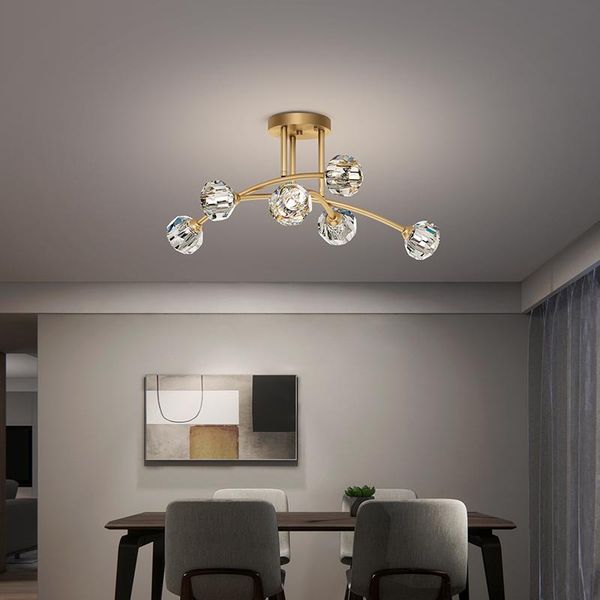simple and luxurious crystal gloss chandelier, gold copper black ironwork glass lampshade, living room bedroom lighting lamp chandeliers
simple and luxurious crystal gloss chandelier, gold copper black ironwork glass lampshade, living room bedroom lighting lamp chandeliers