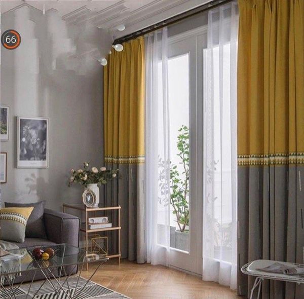 curtain & drapes nordic style insulated blackout curtains for living room bedroom window blinds stitched with white voile
curtain & drapes nordic style insulated blackout curtains for living room bedroom window blinds stitched with white voile