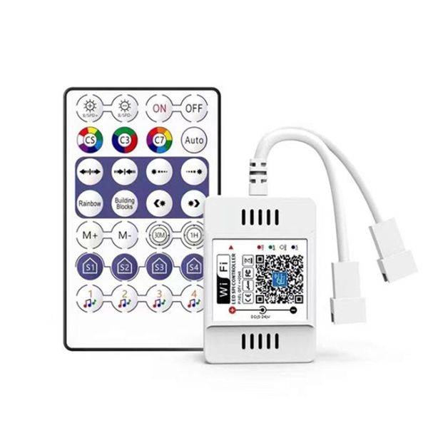 smart home control dc5-24v wifi symphony music double head controller 2.4g remote phone app for ws2812b ws2811 light strip
smart home control dc5-24v wifi symphony music double head controller 2.4g remote phone app for ws2812b ws2811 light strip