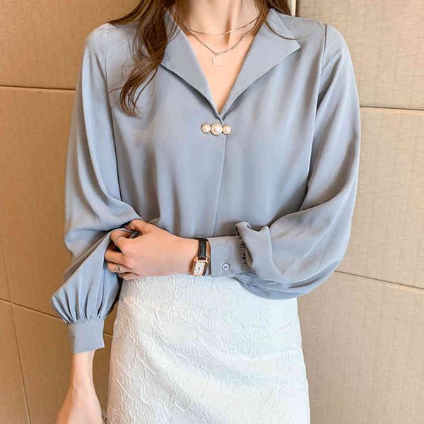 women's blouses & shirts female blouse with jagged beads, office shirt for women, long sleeve in chiffon, spring and autumn 9r5c, White
women's blouses & shirts female blouse with jagged beads, office shirt for women, long sleeve in chiffon, spring and autumn 9r5c, White