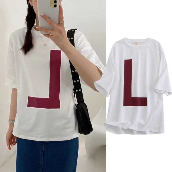 women's t-shirt 2021 summer new women english letter l print pure white t-shirt o-neck short sleeve cotton ladies womens graphic 7
women's t-shirt 2021 summer new women english letter l print pure white t-shirt o-neck short sleeve cotton ladies womens graphic 7