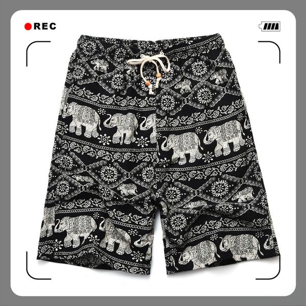 2021 soccer shorts summer style cotton and linen printed big pants beach men's loose hamsik ddd222, Black;red
2021 soccer shorts summer style cotton and linen printed big pants beach men's loose hamsik ddd222, Black;red