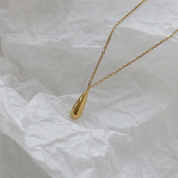 pendant necklaces stainless steel water droplet necklace for women fine mirror polished gold color clavicle chain 2021, Silver
pendant necklaces stainless steel water droplet necklace for women fine mirror polished gold color clavicle chain 2021, Silver